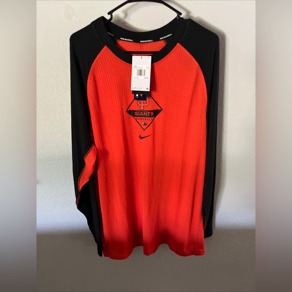 Men's Nike Orange, Black San Francisco Giants Game Authentic Collection Mens 2XL